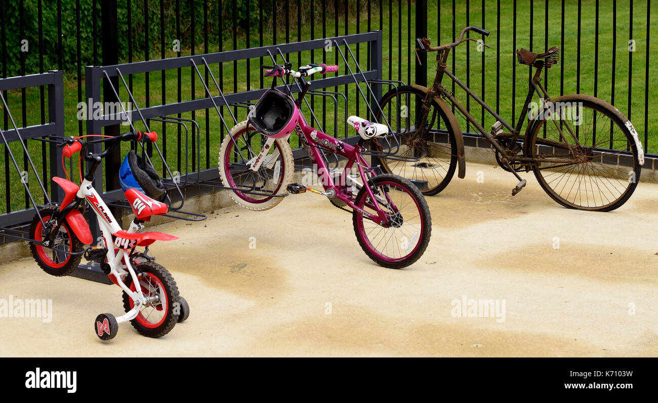 Cycle Park in Totnes Riverside Bahnhof auf der South Devon Railway. Stockfoto