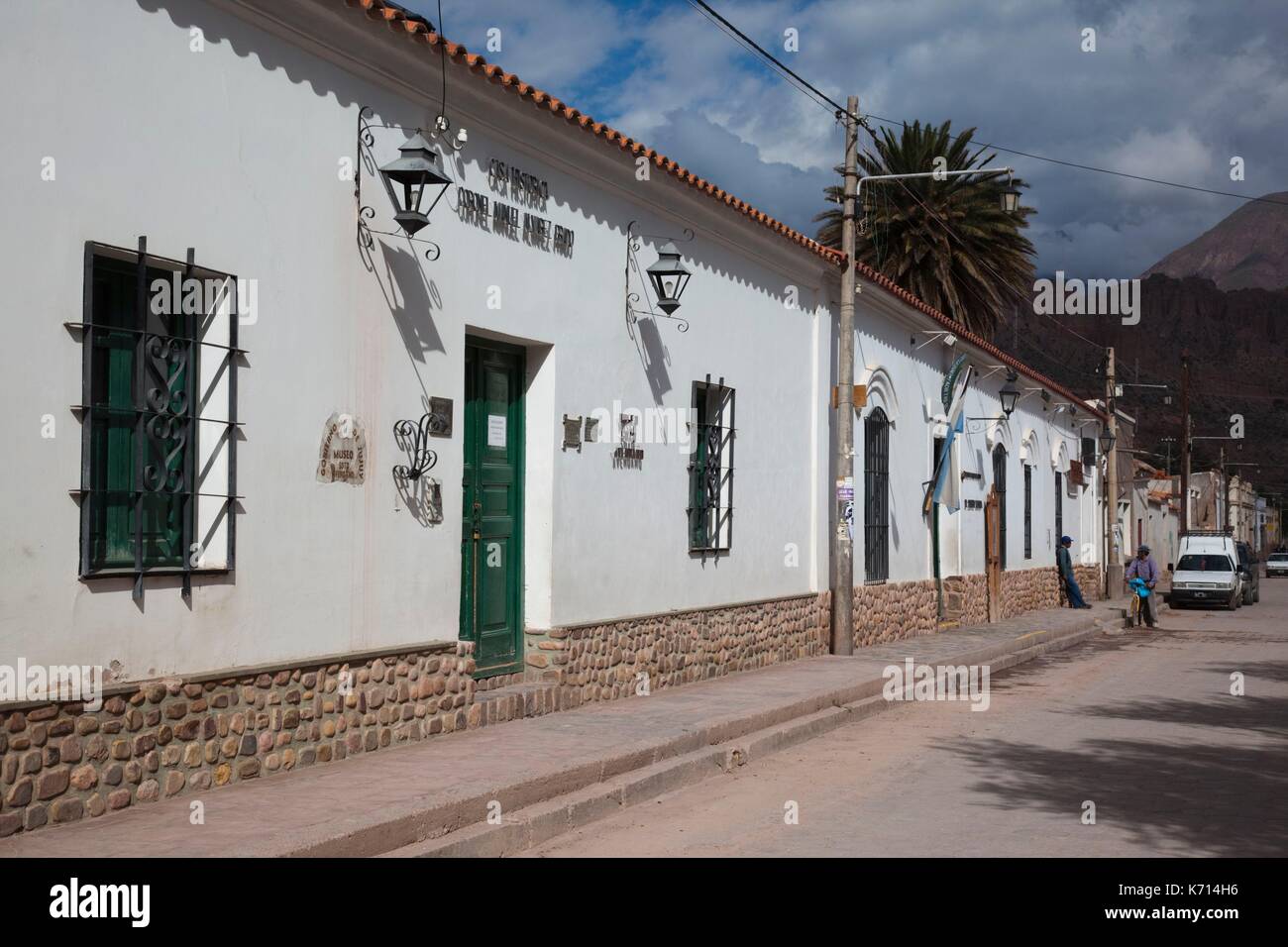 Argentinien, Provinz Jujuy, Quebrada de Humamuaca Canyon, Tilcara, Museo Soto Avendano, historisches museum Stockfoto