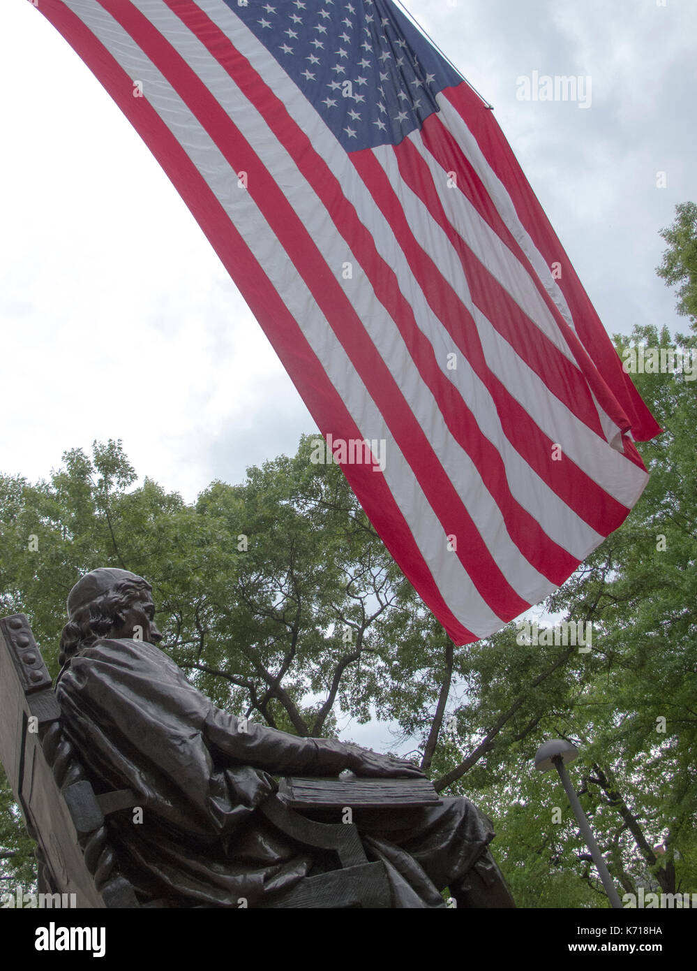 John Harvard Statue Stockfoto John Harvard Statue Stockfoto