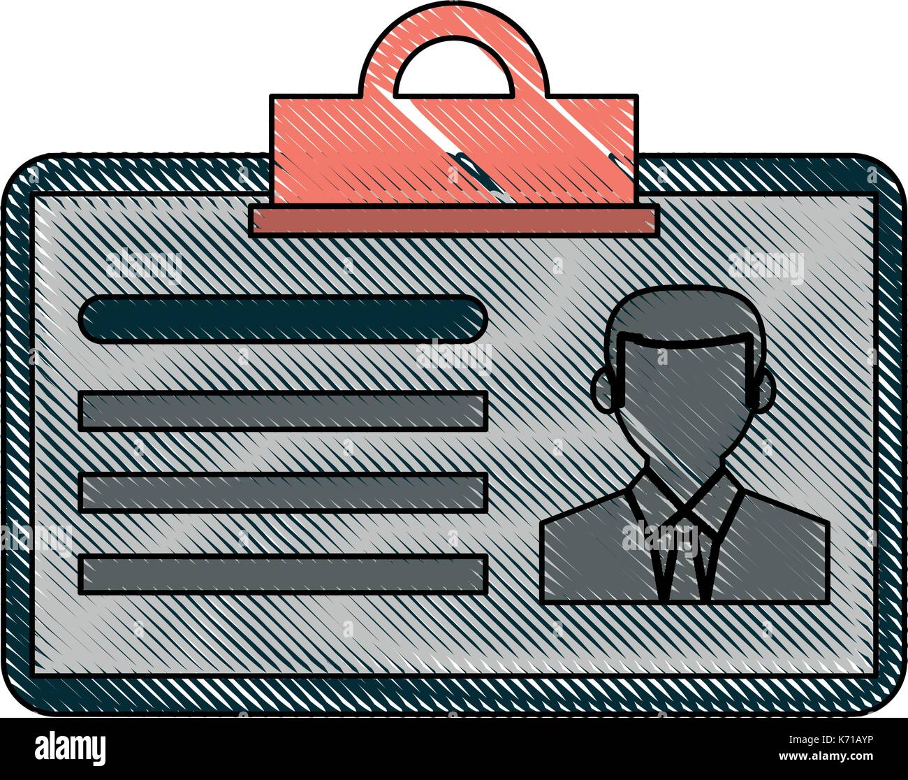 Id-icon image Stock Vektor