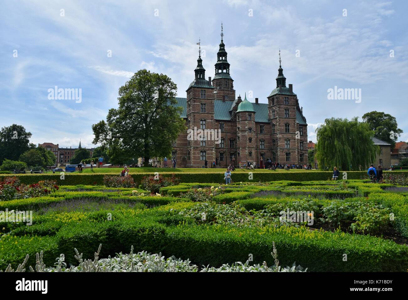 Schloss Rosenborg im August Stockfoto