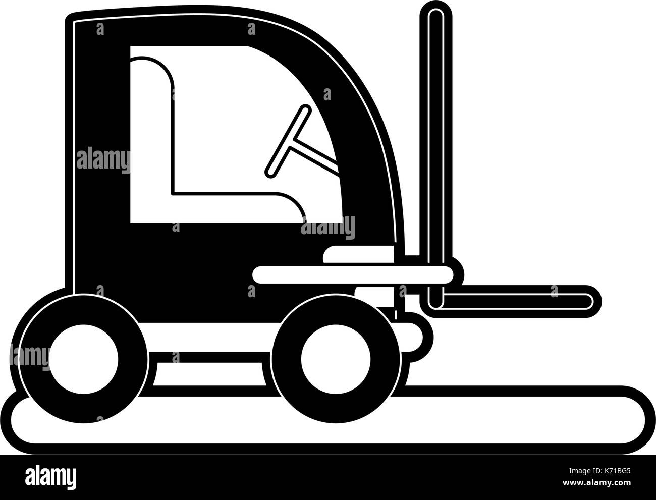 Gabelstapler Industrie icon image Stock Vektor