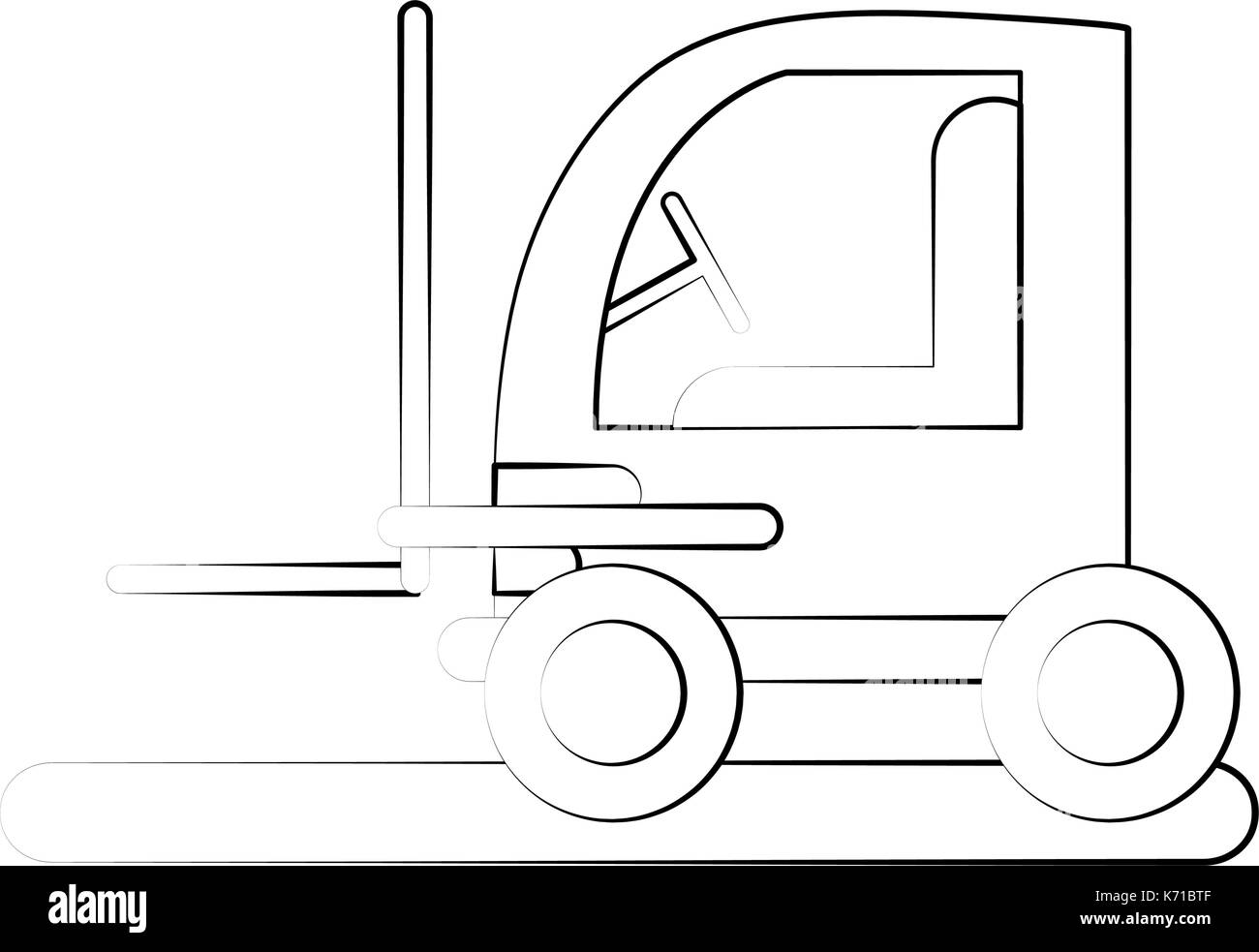 Gabelstapler Industrie icon image Stock Vektor