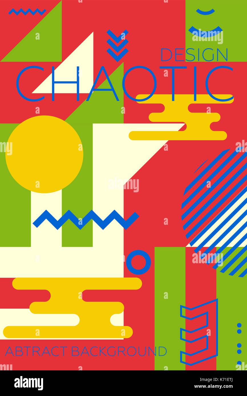 Moderne farbige stilvolle abstrakt Poster Stock Vektor