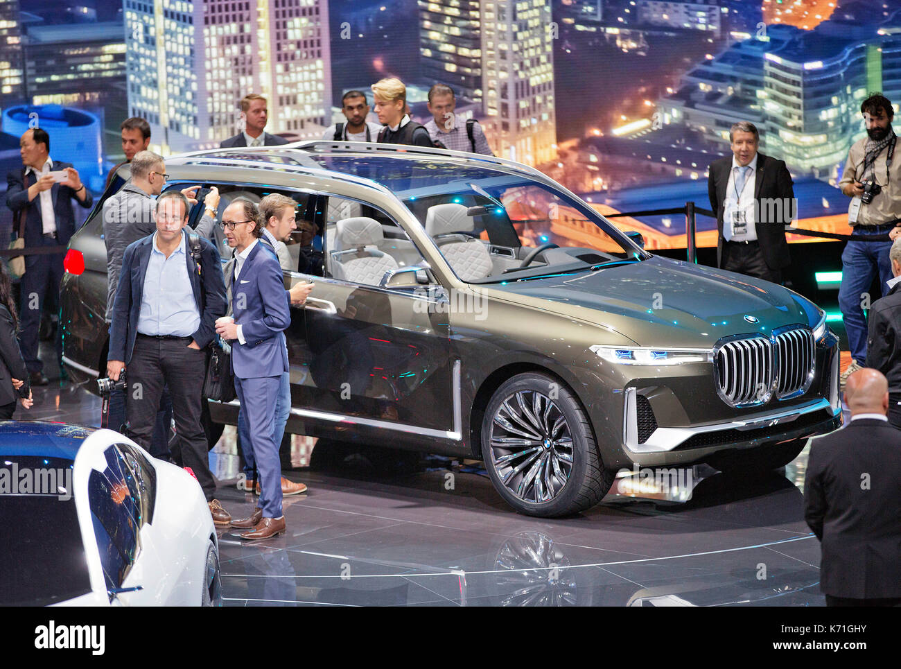 Plug-in-Hybrid-SUV BMW X7 wurde während der 67. Internationalen Automobil-Ausstellung (IAA) in Frankfurt, Deutschland, am Dienstag, September 12th, 2017 präsentiert. (CTK Photo Stockfoto