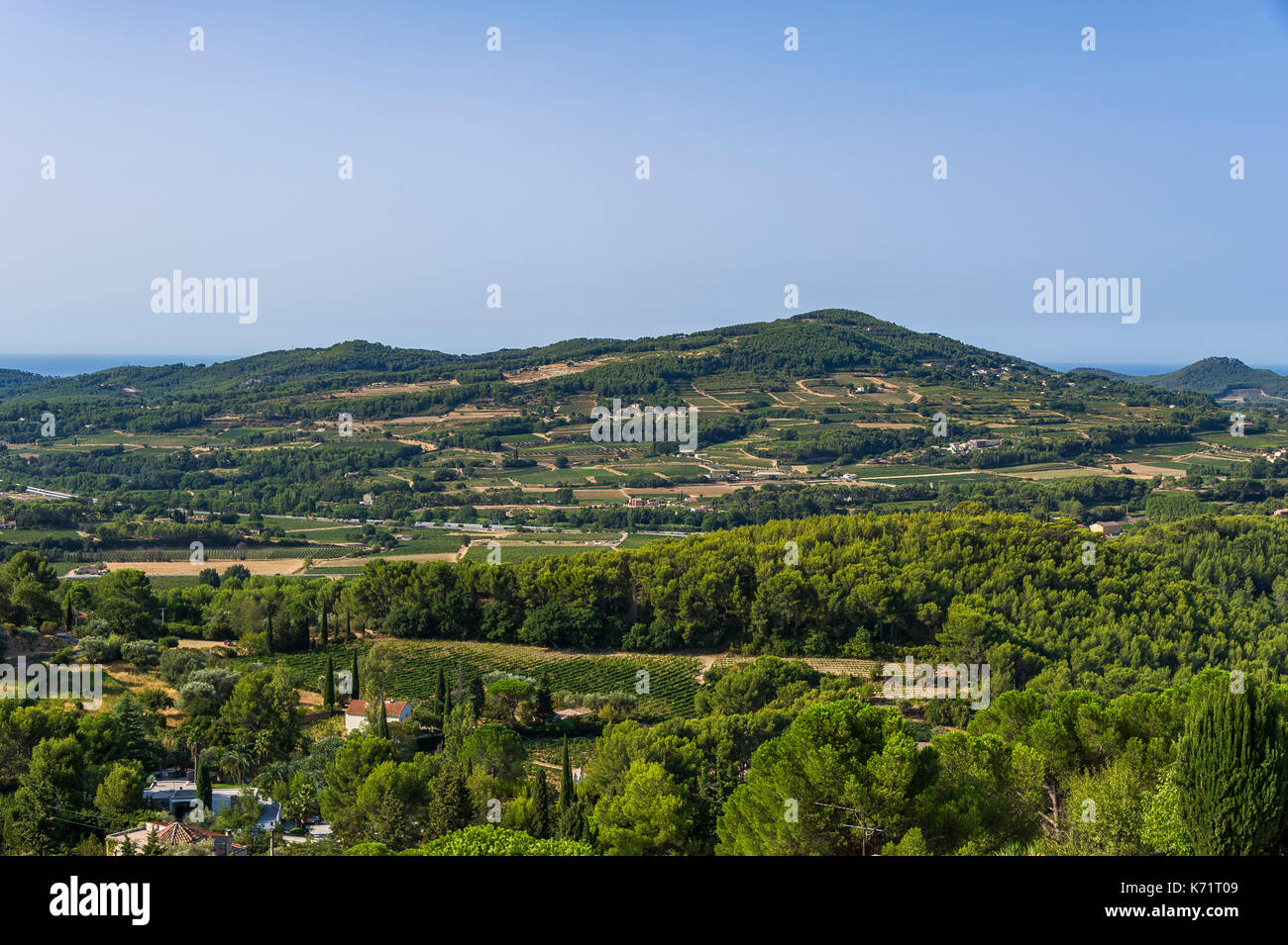 VILLAGE MEDIEVAL DU CASTELLET, VAR 83 FRANKREICH Stockfoto