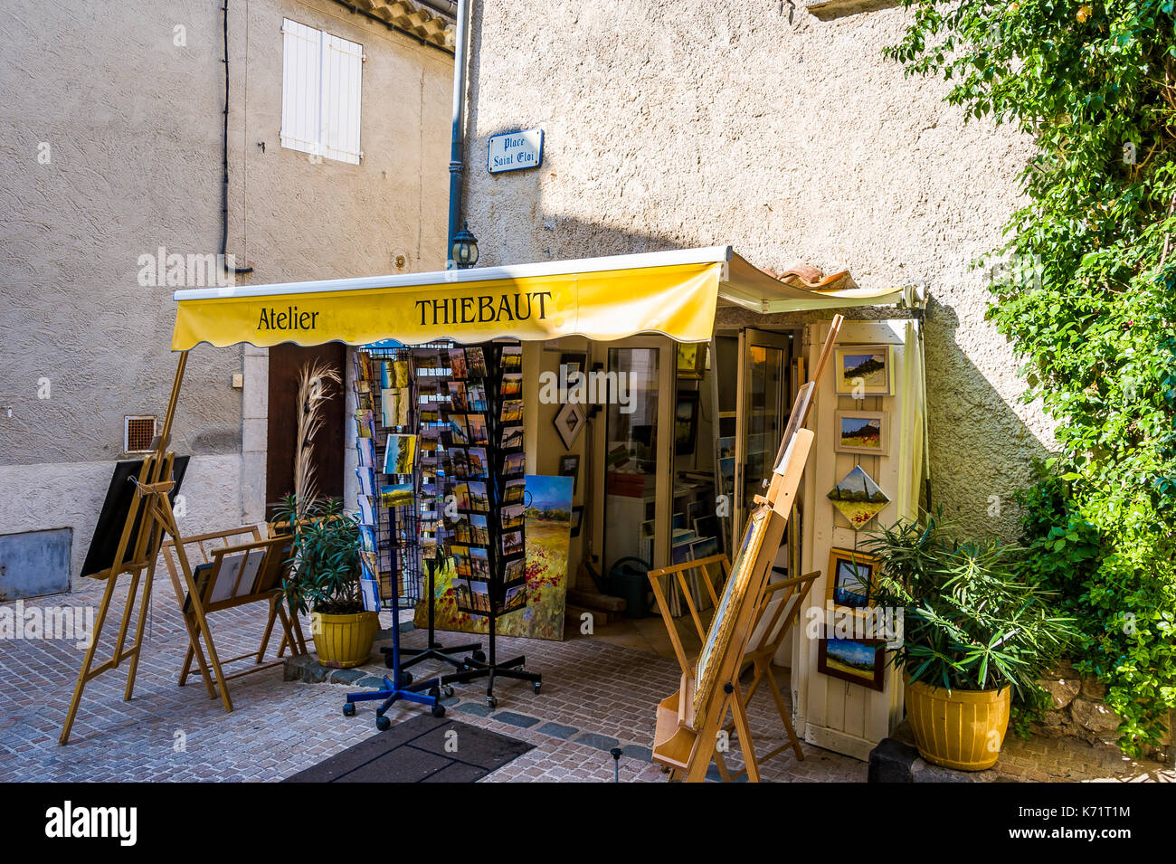 VILLAGE MEDIEVAL DU CASTELLET, VAR 83 FRANKREICH Stockfoto