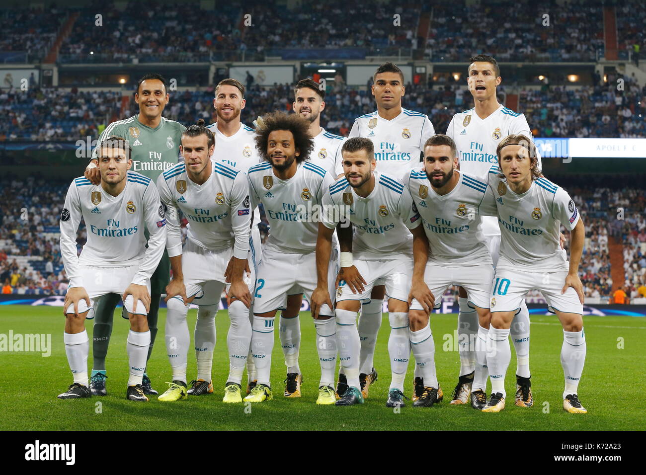 Real madrid team group line up Fotos und Bildmaterial in hoher Auflösung Alamy