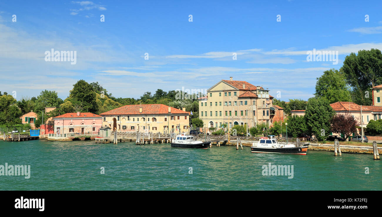 Lagoon side von Lido, Riviera San Nicolò Stockfoto