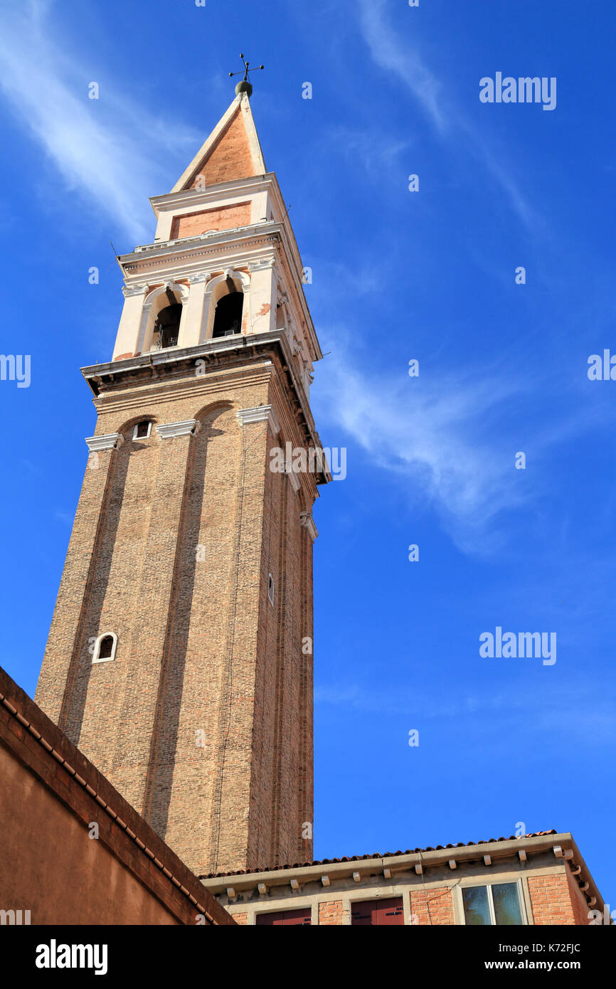 Glockenturm Campanile der Kirche Chiesa di San Francesco della Vigna Stockfoto