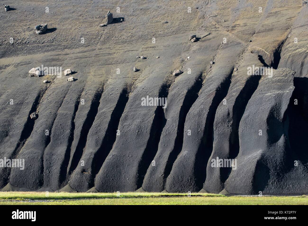 Island, South Island, Fjallabak, Fjallabaksleid Nyrdri Bergkette Stockfoto
