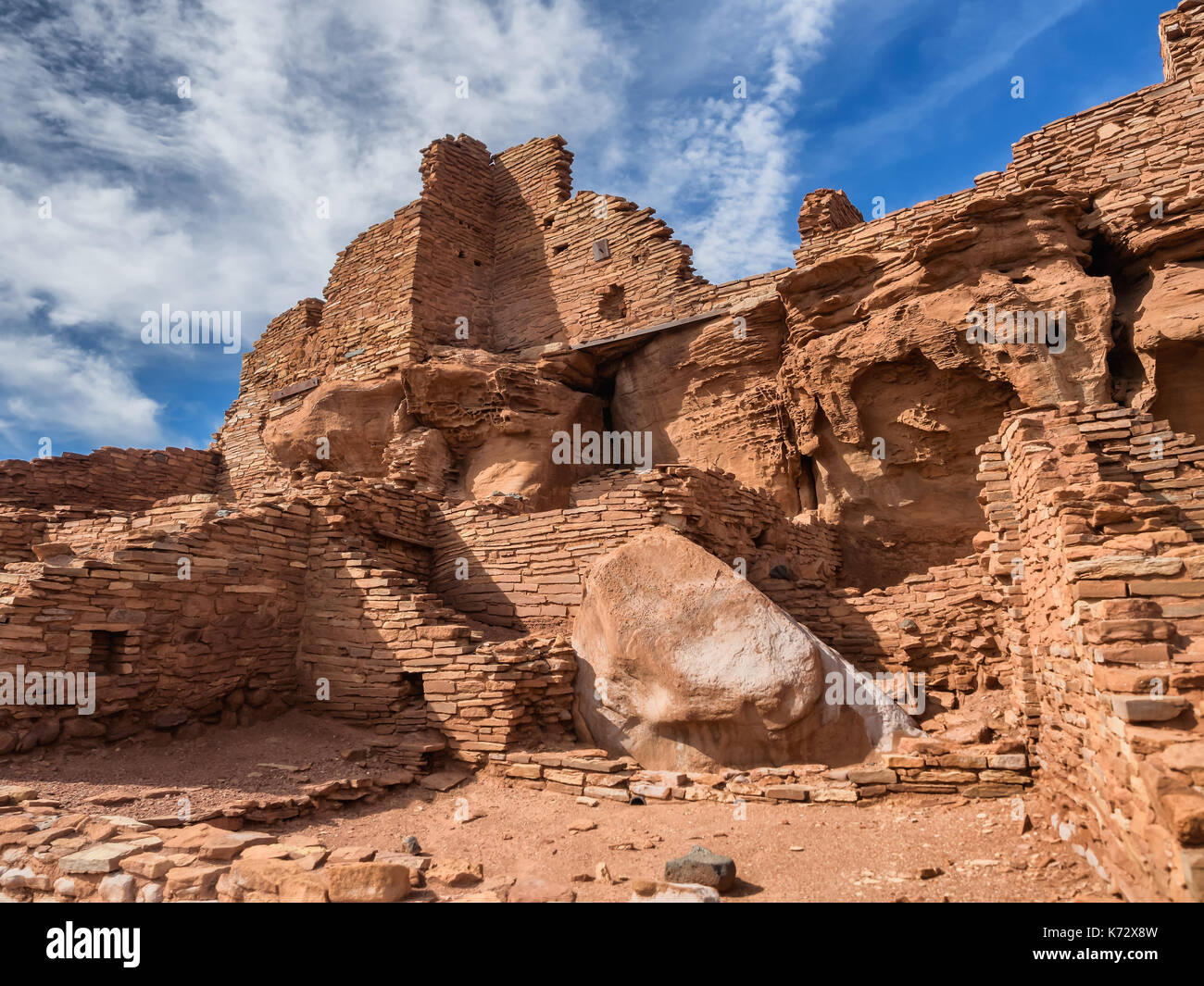 Pueblo Ruinen Wupatki National Monument, Arizona USA Stockfoto