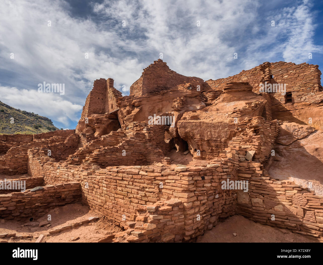 Pueblo Ruinen Wupatki National Monument, Arizona USA Stockfoto