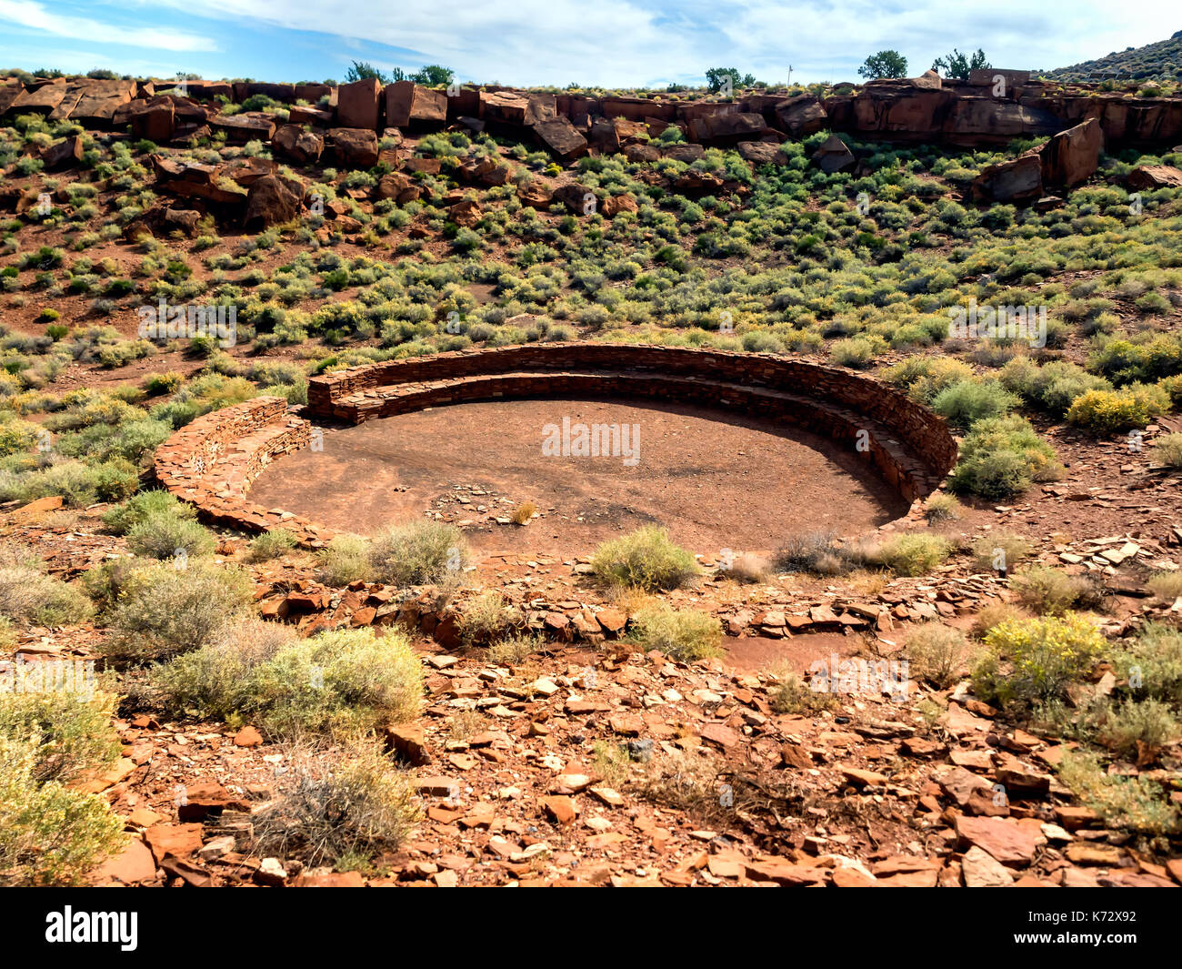 Pueblo Ruinen Wupatki National Monument, Arizona USA Stockfoto