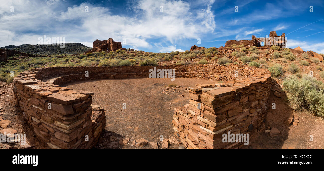 Pueblo Ruinen Wupatki National Monument, Arizona USA Stockfoto