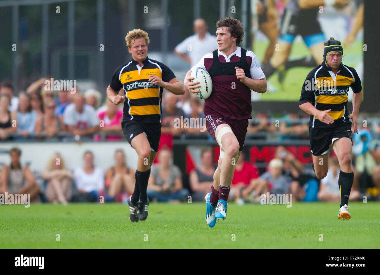 Rugby, alle Schwarzen Stockfoto