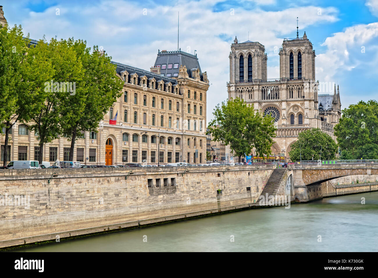 Notre Dame auf der Ile de la Cite in Paris, Frankreich Stockfoto