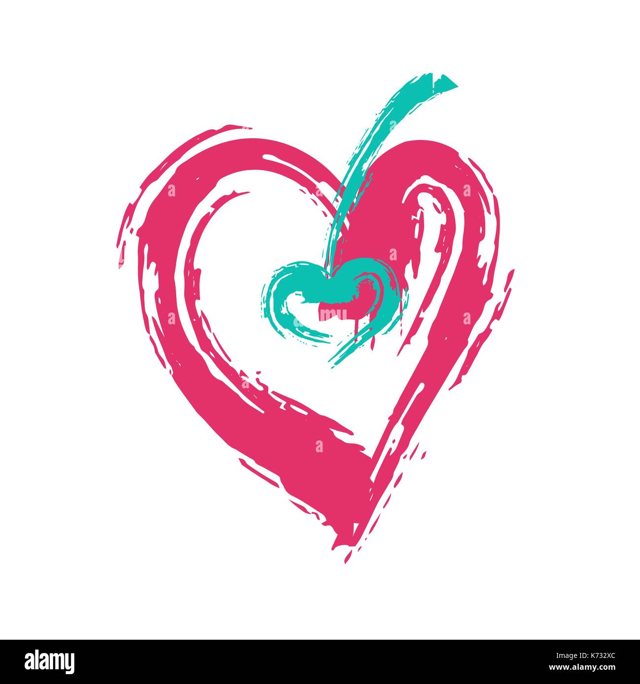 Rotes Herz Stock Vektor