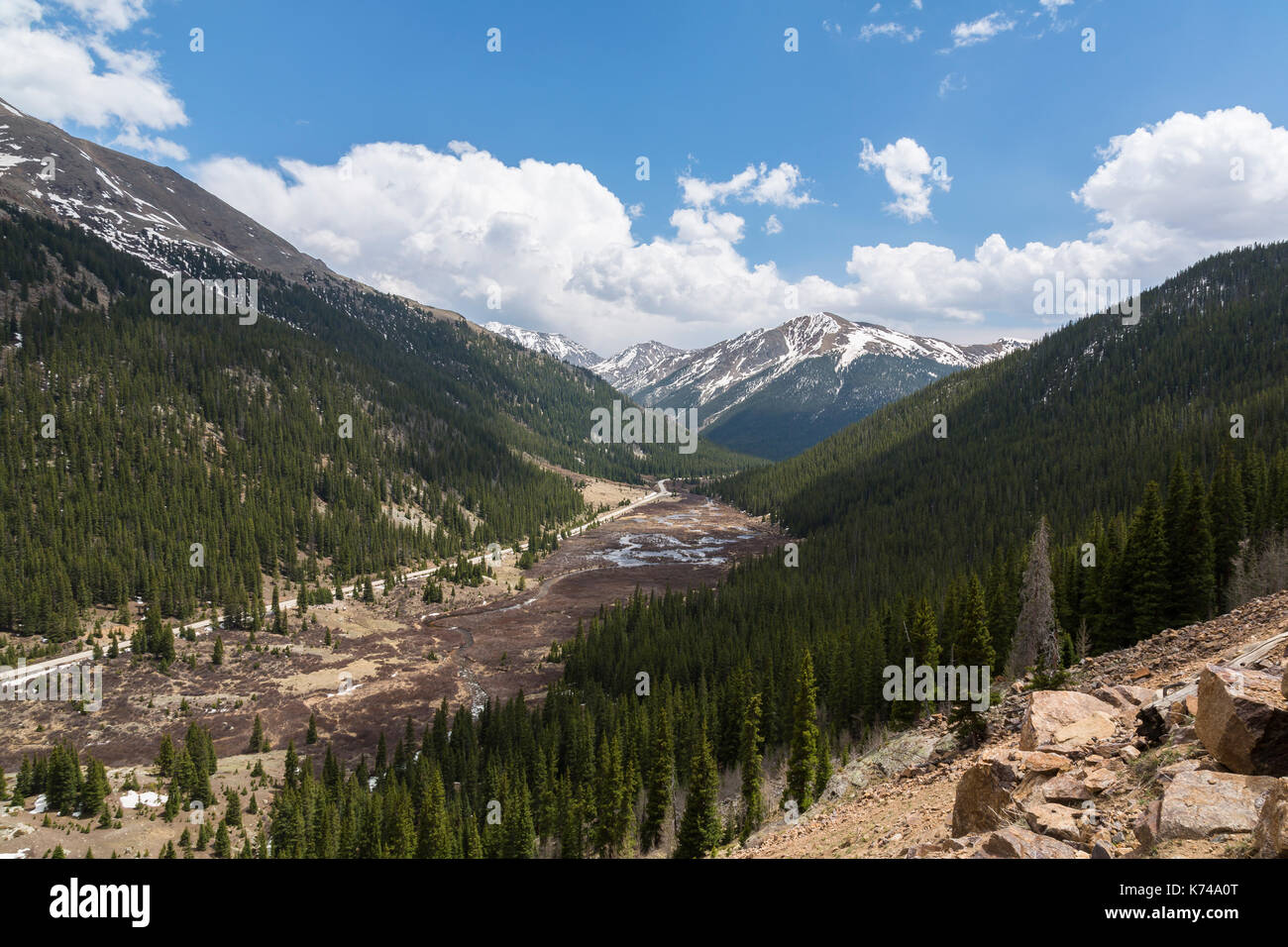 Unabhängigkeit Mountain Pass in Colorado Stockfoto