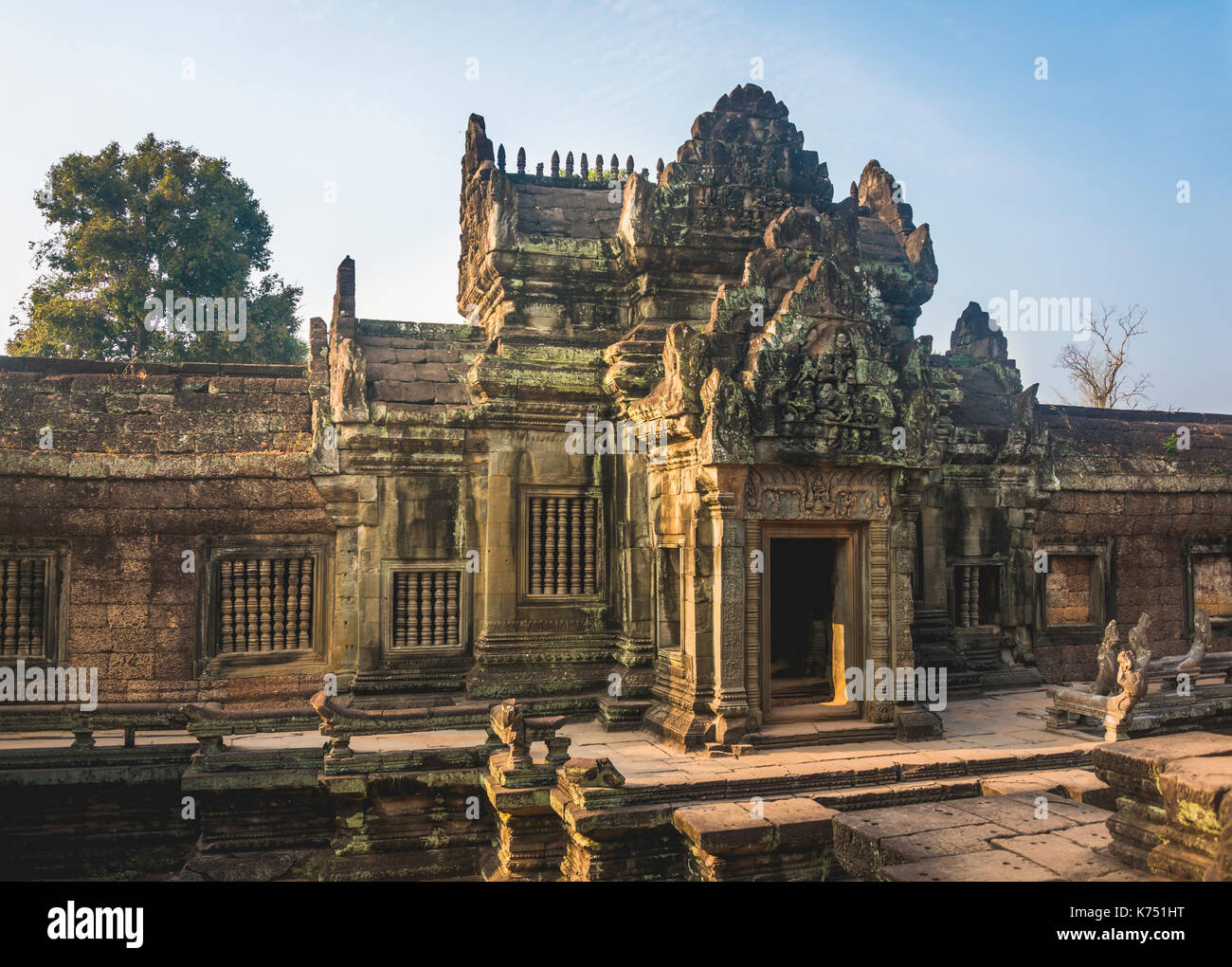 Tempelruine, Mandapa, Banteay Samre Tempels Angkor Archäologischer Park, Provinz Siem Reap, Kambodscha Stockfoto