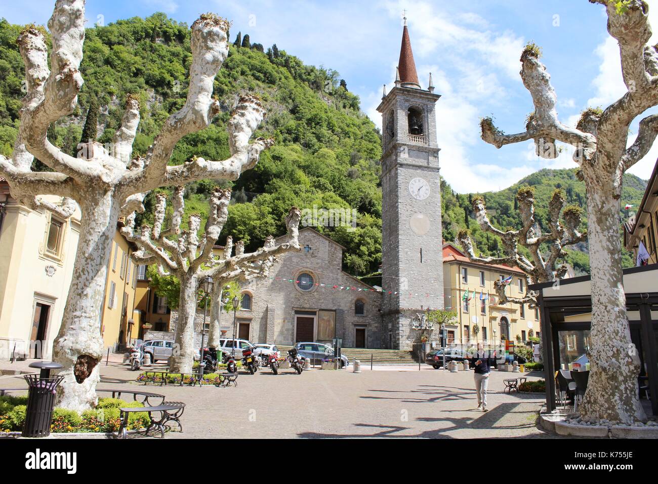 Varrena, Italien - Beaty und Frieden der italienischen Dörfern. Stockfoto