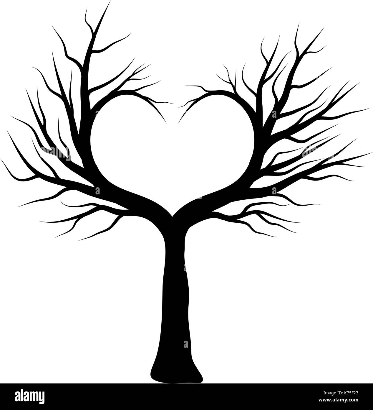 Herz Baum Vektor Symbol Icon Design Schone Abbildung Auf Weissem Hintergrund Stock Vektorgrafik Alamy