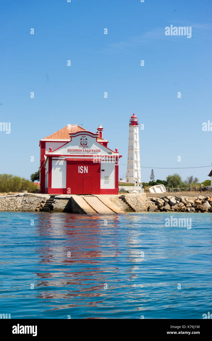 Faro, Ilha Deserta Stockfoto