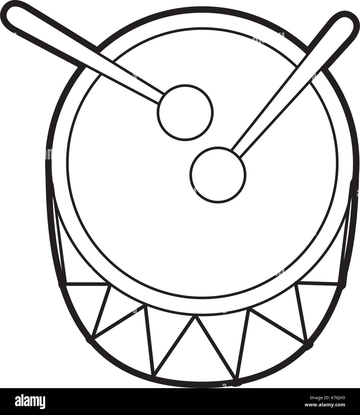 Drum und Percussion bass Musik Symbol Alamy