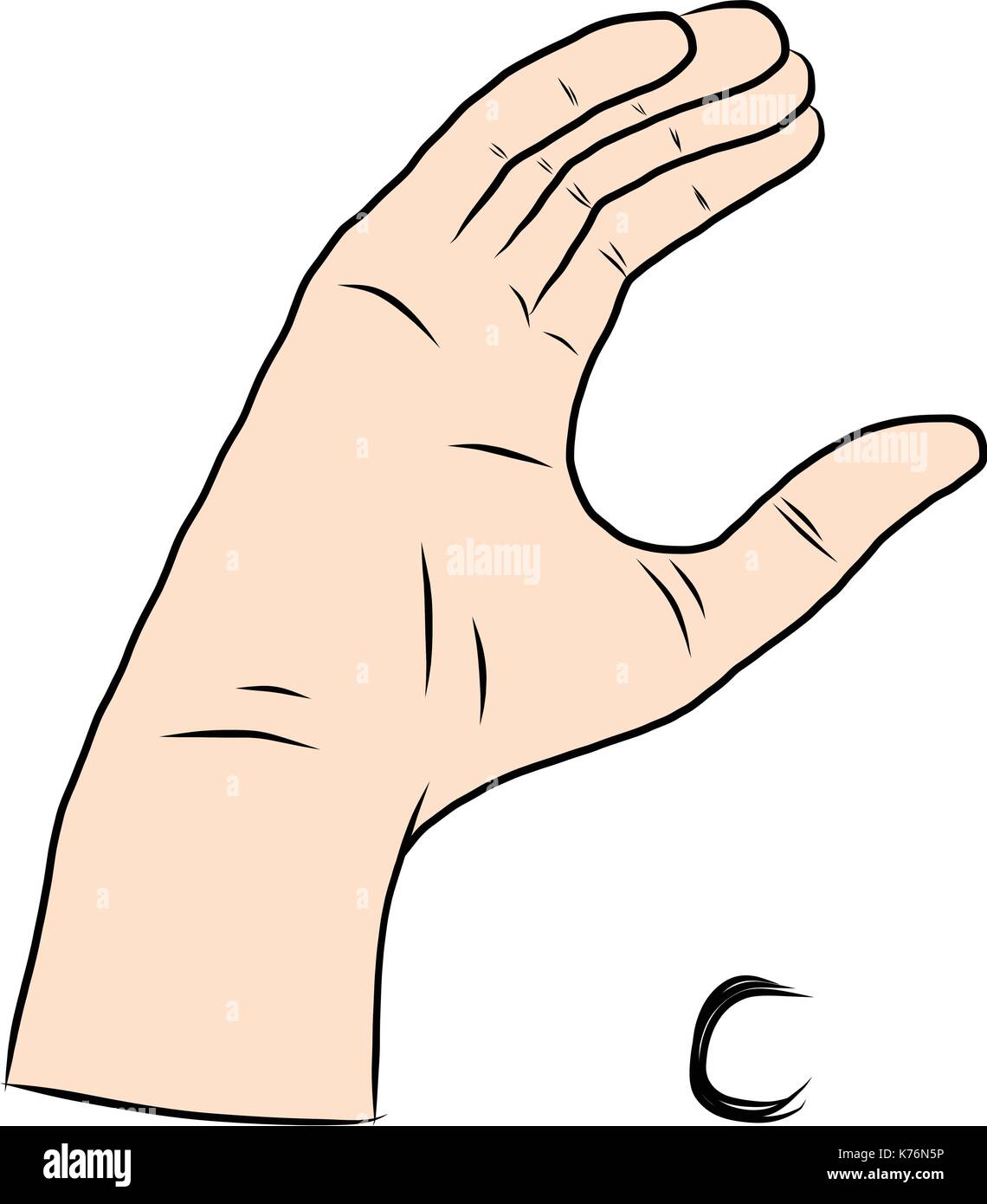 Registrieren Sprache und das Alphabet der Buchstabe C Stock Vektor