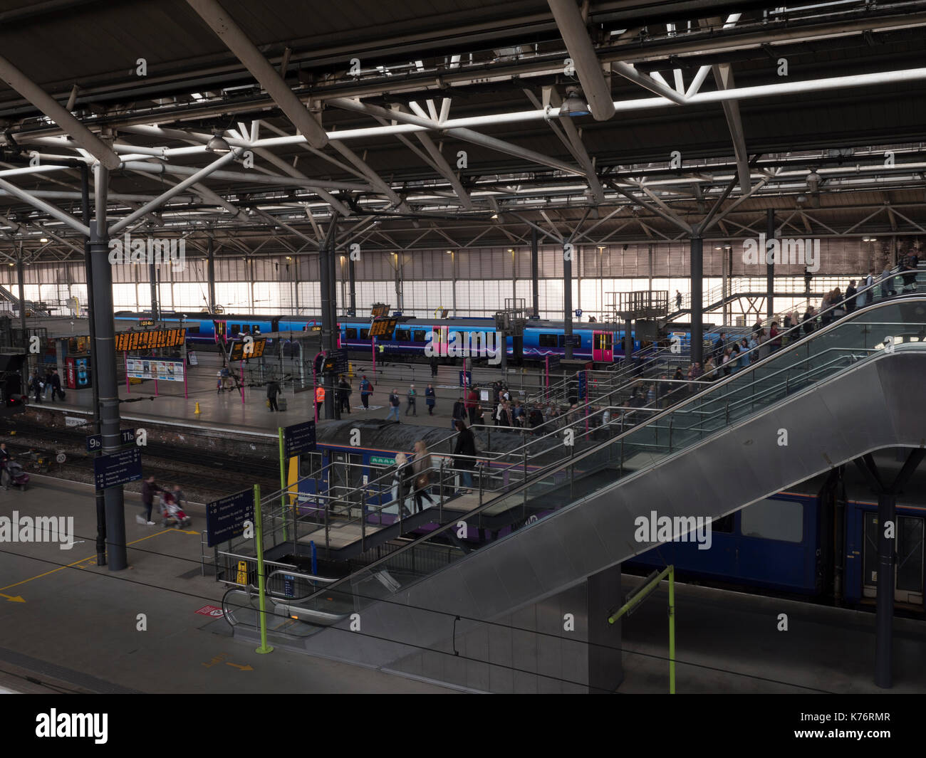 Bahnhof Leeds, Leeds City Centre, Leeds, Yorkshire, England, Großbritannien Stockfoto