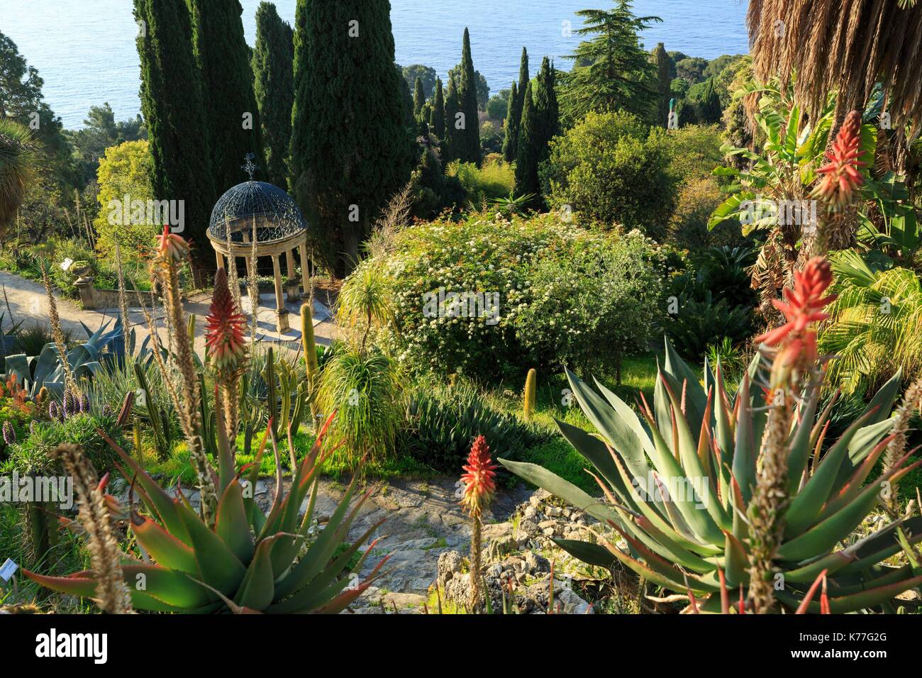 Italien, Ligurien, Provinz Imperia, Ventimiglia, Botanischer Garten