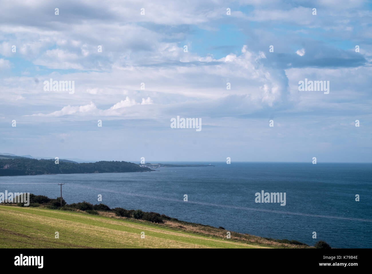 Meerblick Landschaft mit Blick auf den Bereich in der Nähe von Dunure Schottland Stockfoto