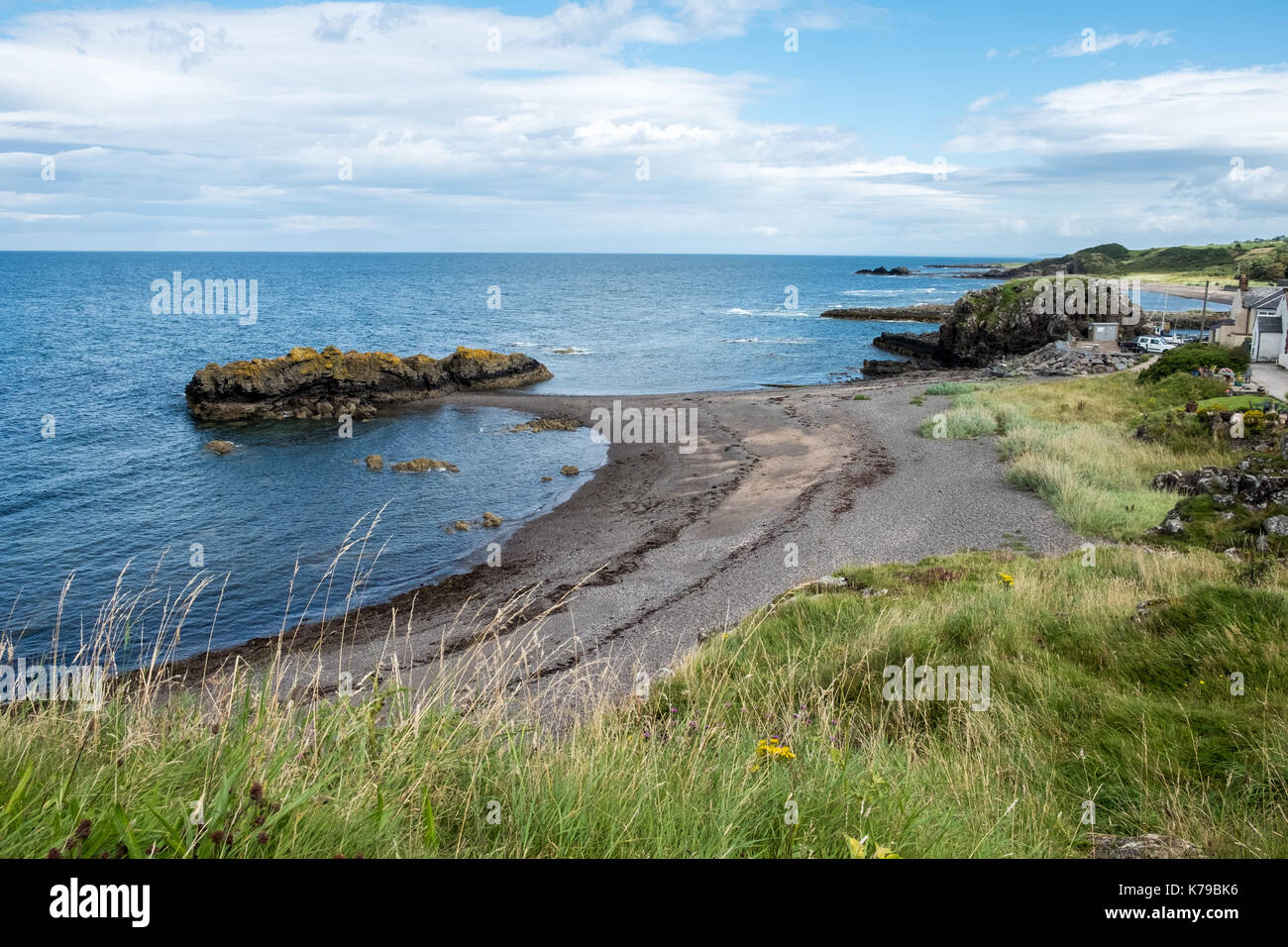 Meerblick Landschaft mit Blick auf den Bereich in der Nähe von Dunure Schottland Stockfoto