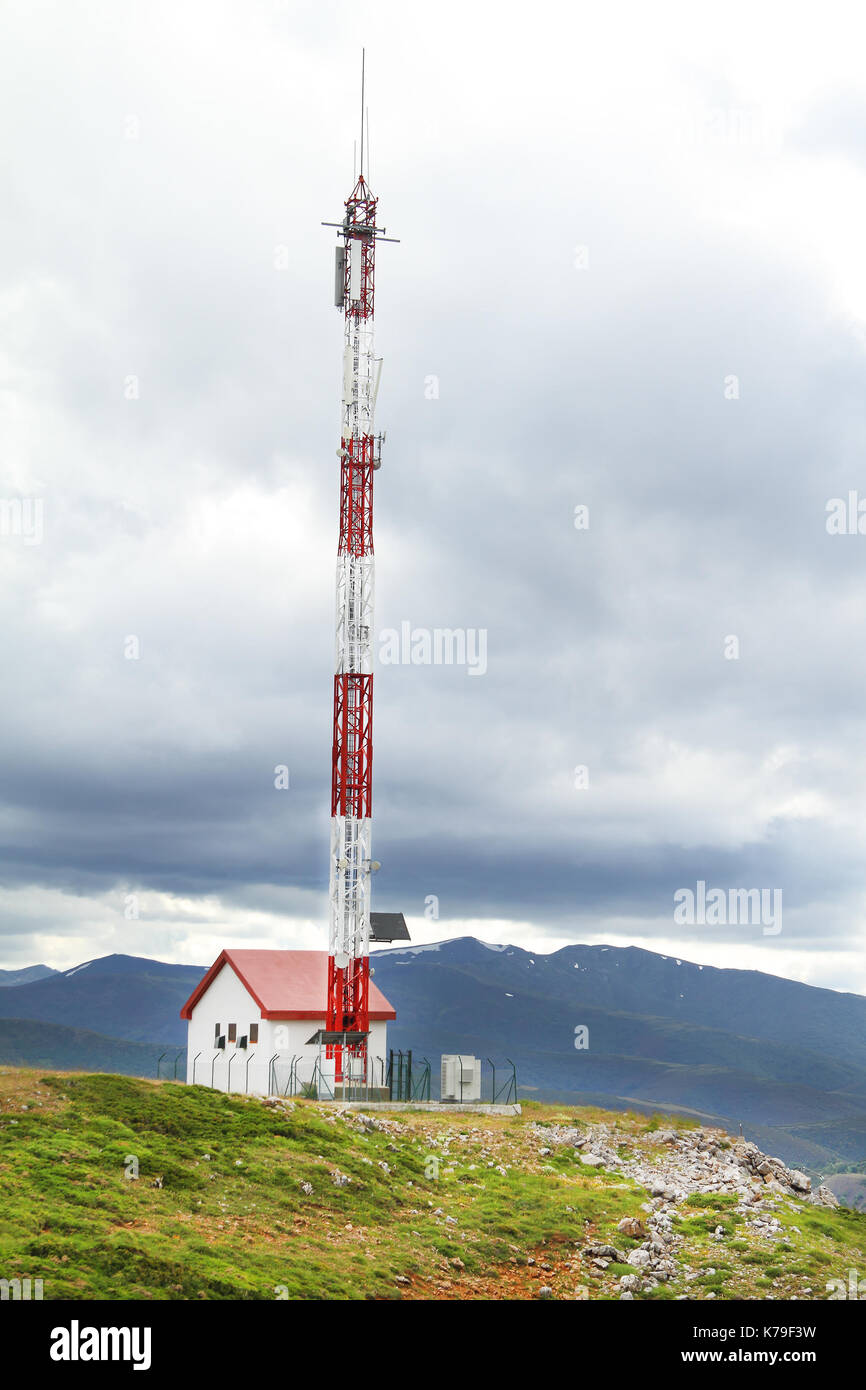 Telecommunication Tower (Antenne) Stockfoto