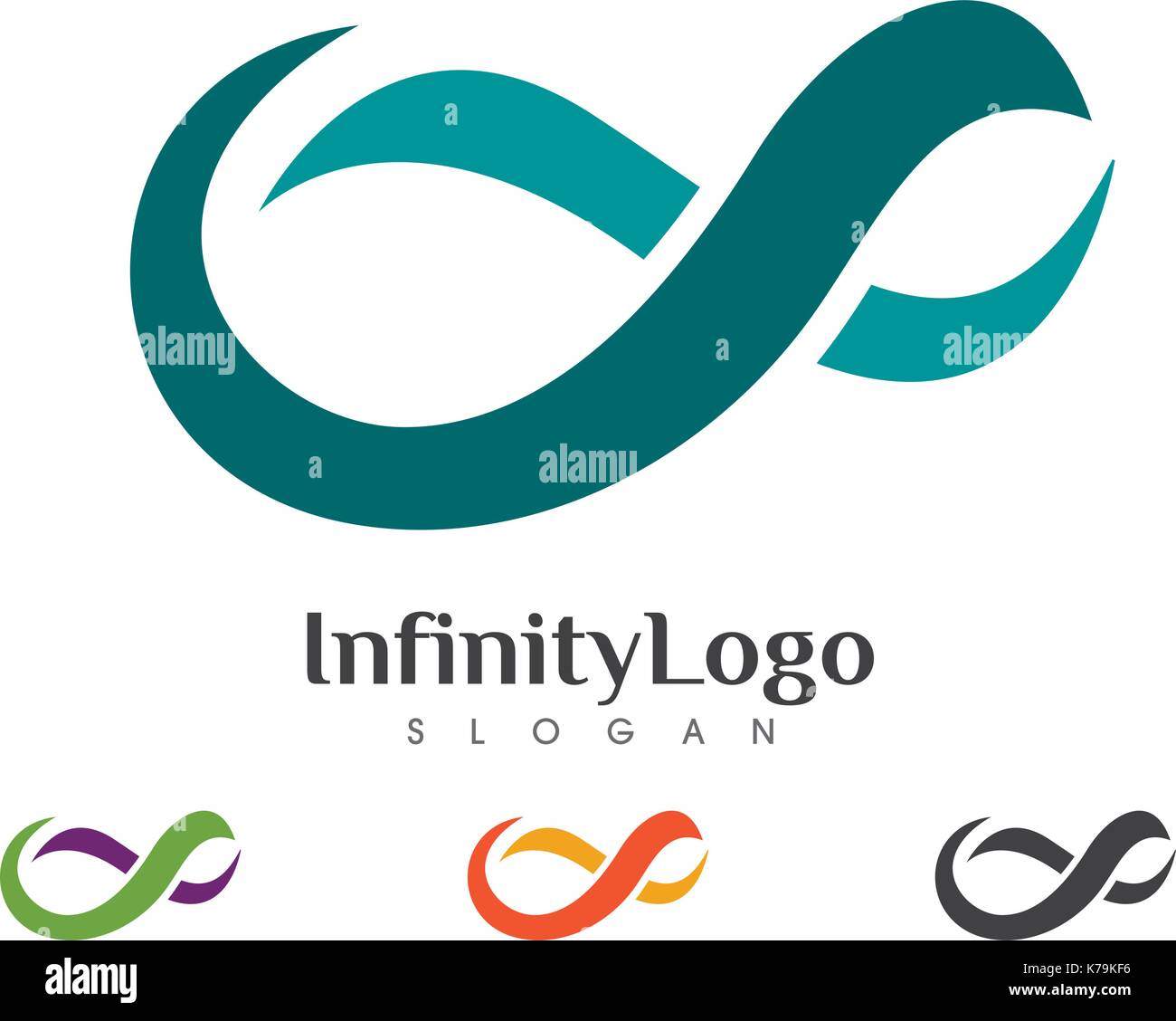 Infinity Infinity Design Logo Vektor-Logo Vorlage Stock Vektor