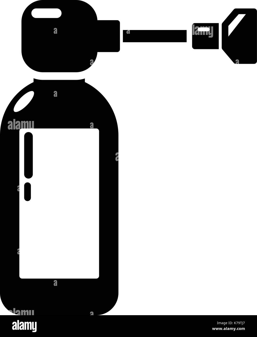 Inhalator Symbol, einfachen Stil Stock Vektor