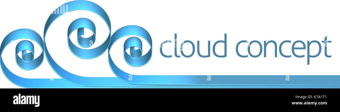 Cloud Internet Konzept Symbol Stock Vektor