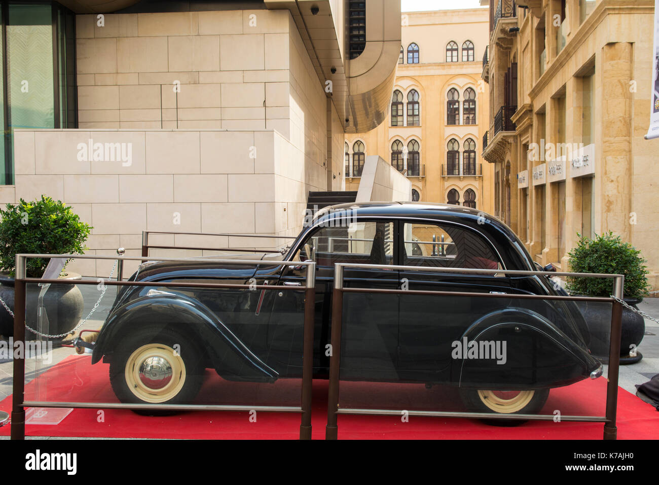 Beirut, Libanon. 15 Sep, 2017. Oldtimer auf der Classic Car Show in Beirut Souks, Beirut Libanon Credit: Mohamad Itani/Alamy leben Nachrichten Stockfoto