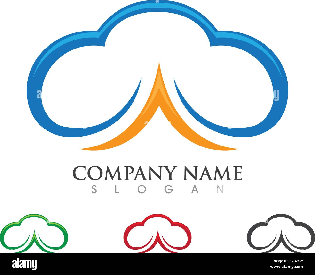 Cloud logo Symbol vectordesign Stock Vektor