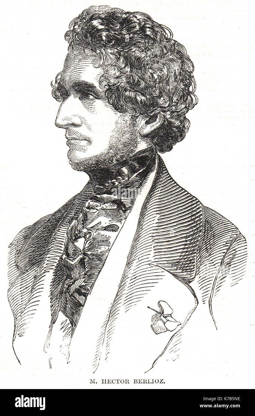 Hector Berlioz, Französisch romantisch Komponist Stockfoto