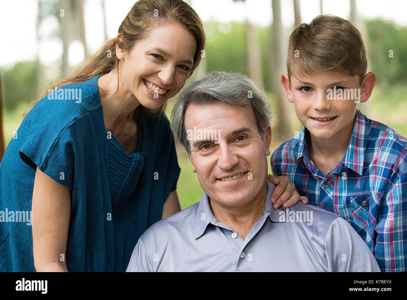 Familie, Lächeln, Porträt Stockfoto
