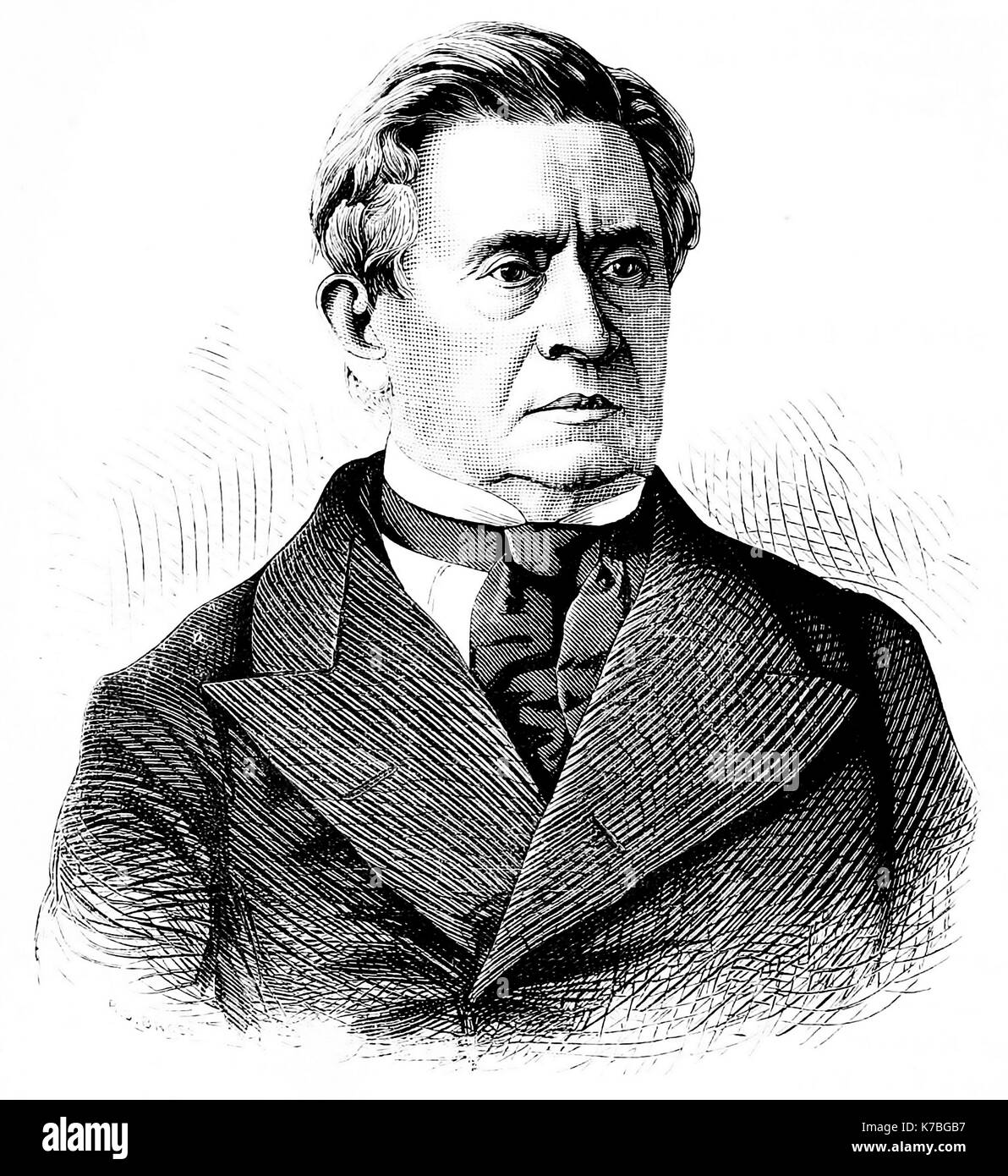 JOSEPH HENRY (1797-1878), US-amerikanische Wissenschaftler und erster Sekretär der Smithsonian Institution Stockfoto