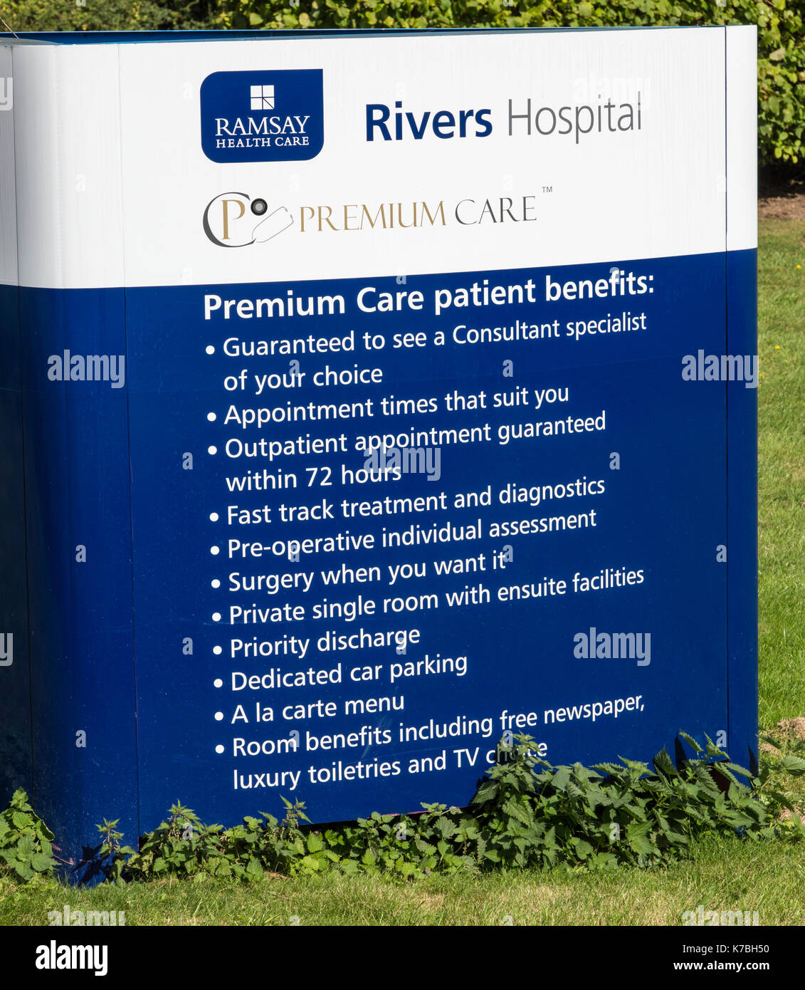 Flüsse Krankenhaus, Sawbridgeworth, Hertfordshire, Stockfoto