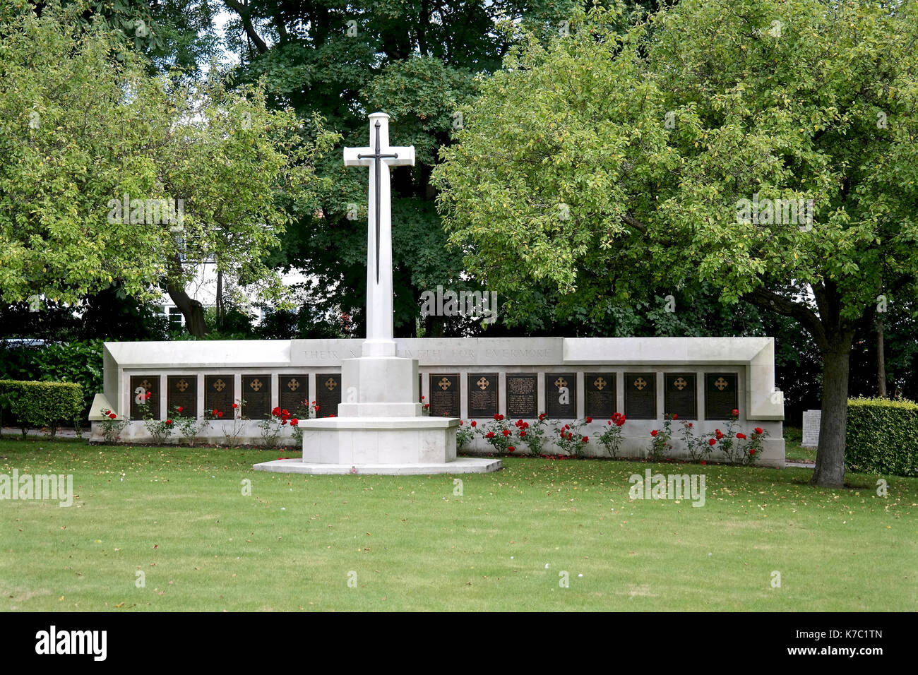 Lawnswood Kriegerdenkmal, Leeds, West Yorkshire Stockfoto