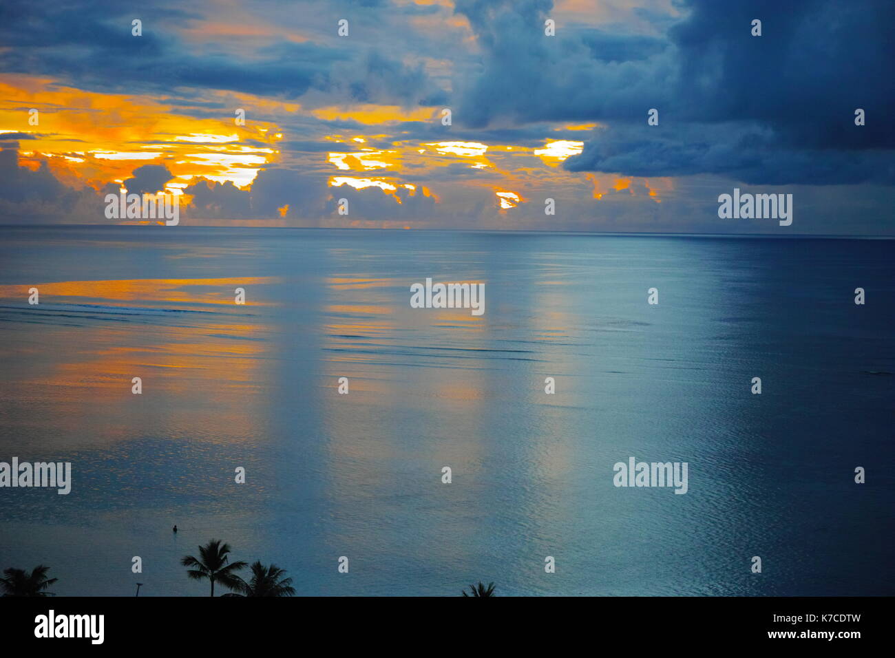 Guam Sonnenuntergänge Stockfoto