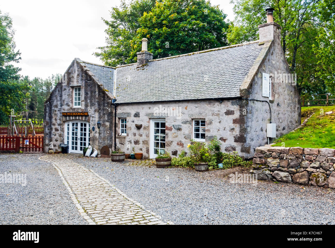 Die frühen Boorachie bei Milton von crathes Crathes Art Village in der Nähe von Banchory Aberdeenshire Schottland Großbritannien Stockfoto