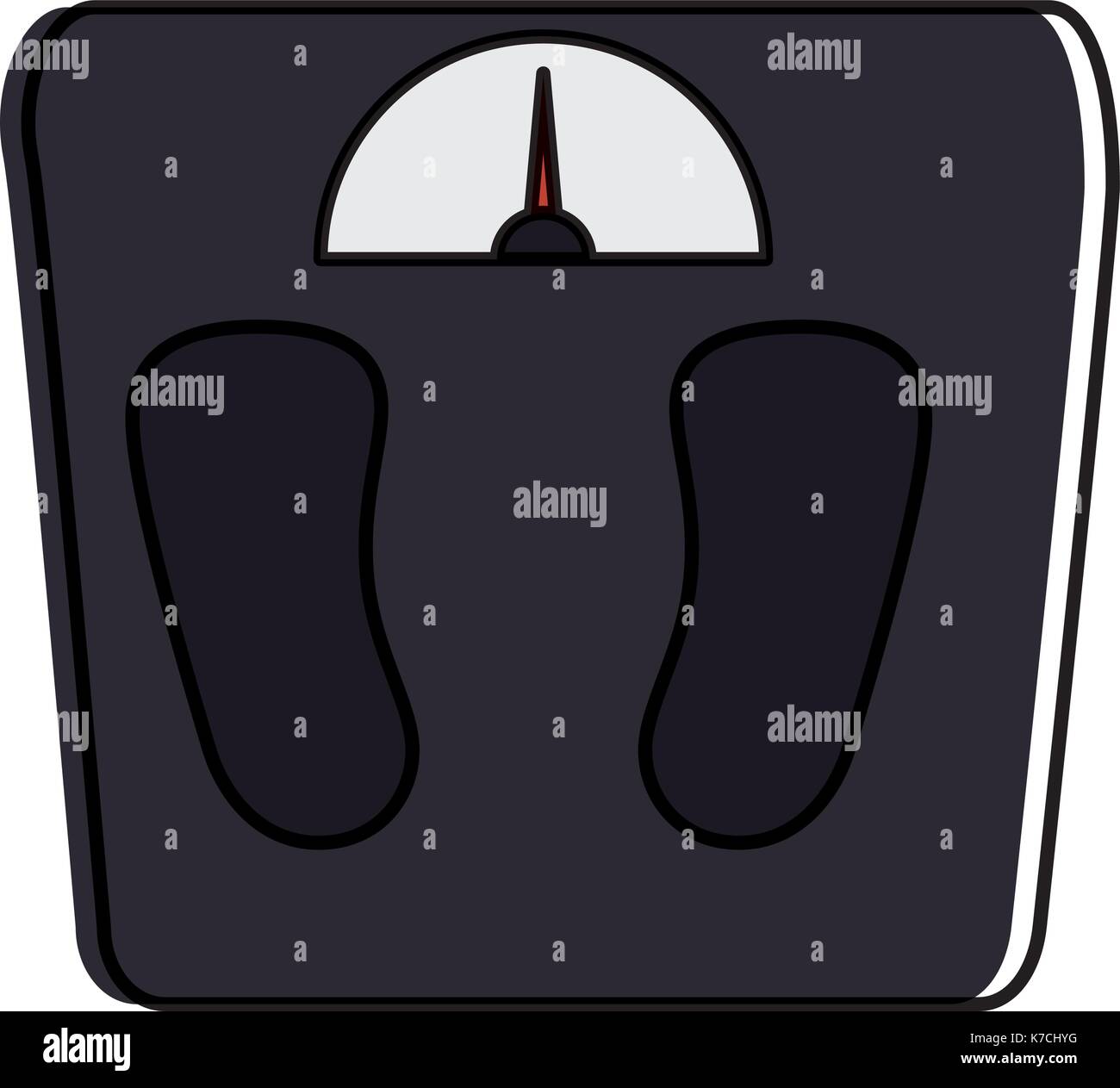 Symbol "Gewicht der Waage messen. Stock Vektor