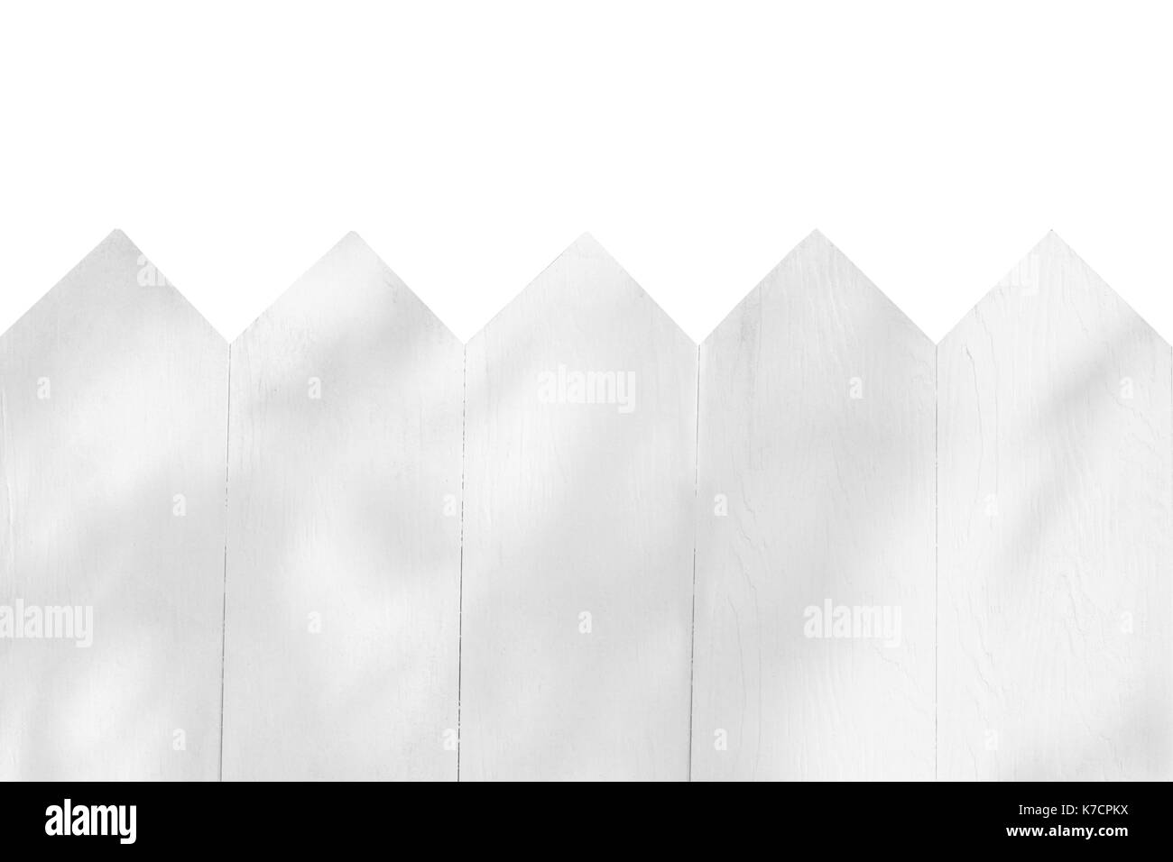Zaun Holz auf weißem Hintergrund für Design in ihre Arbeit isoliert. Stockfoto