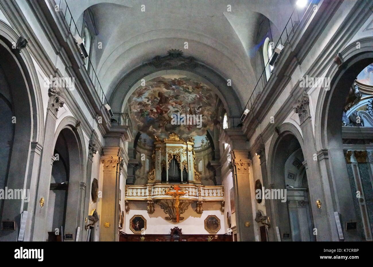 Innenansicht der Kirche von San Giuseppe Florenz Italien Stockfoto