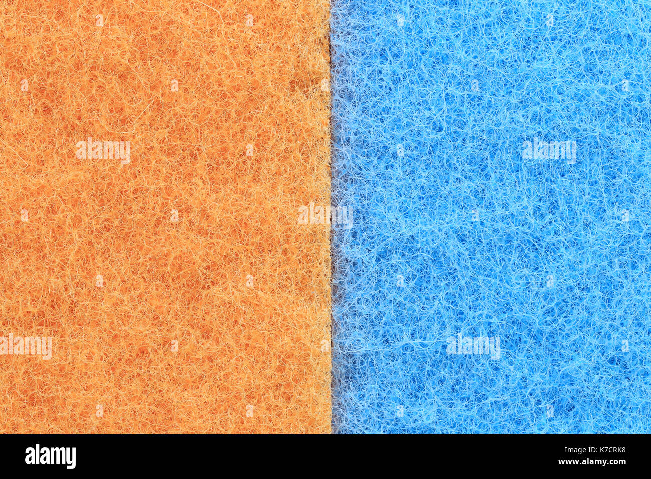 Orange mix Blau Kunststoff Fasern Textur Hintergrund für Design in ihre Arbeit. Stockfoto